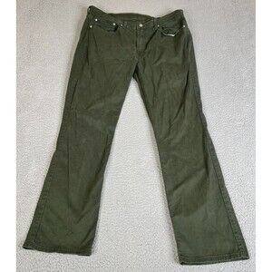 Levis 514 Jeans Men 38 x 34 Green Straight Leg Streetwear Western Workwear Pants